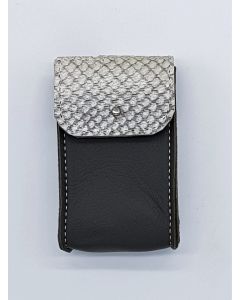 Leder-Etui Insulinpumpe White-Stone Vorderseite