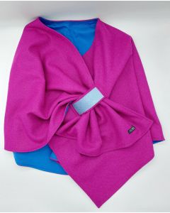 Cape Magenta Blau Harris Tweed