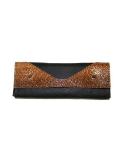 Leder-Etui Skripta Black-Toffee vorn