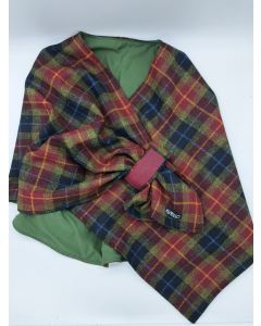 Cape Bordeauxkariert Harris Tweed
